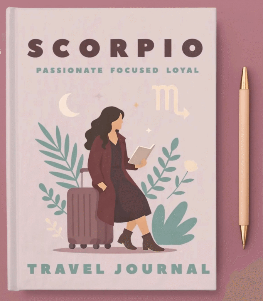 Personalized Scorpio Travel Journal