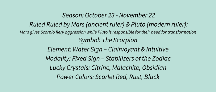 Scorpio Zodiac Traits