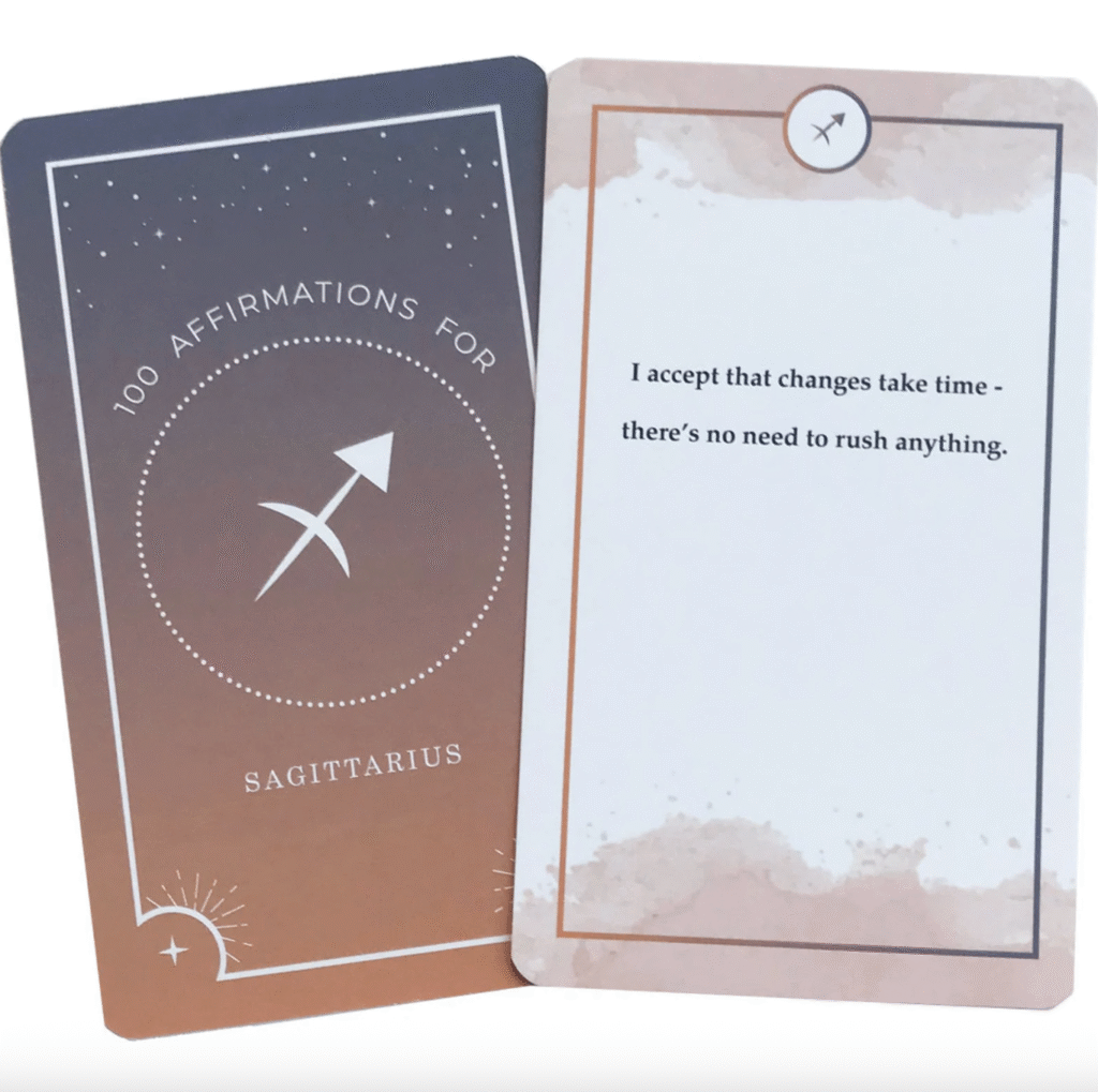 Sagittarius Affirmations Oracle Card Deck