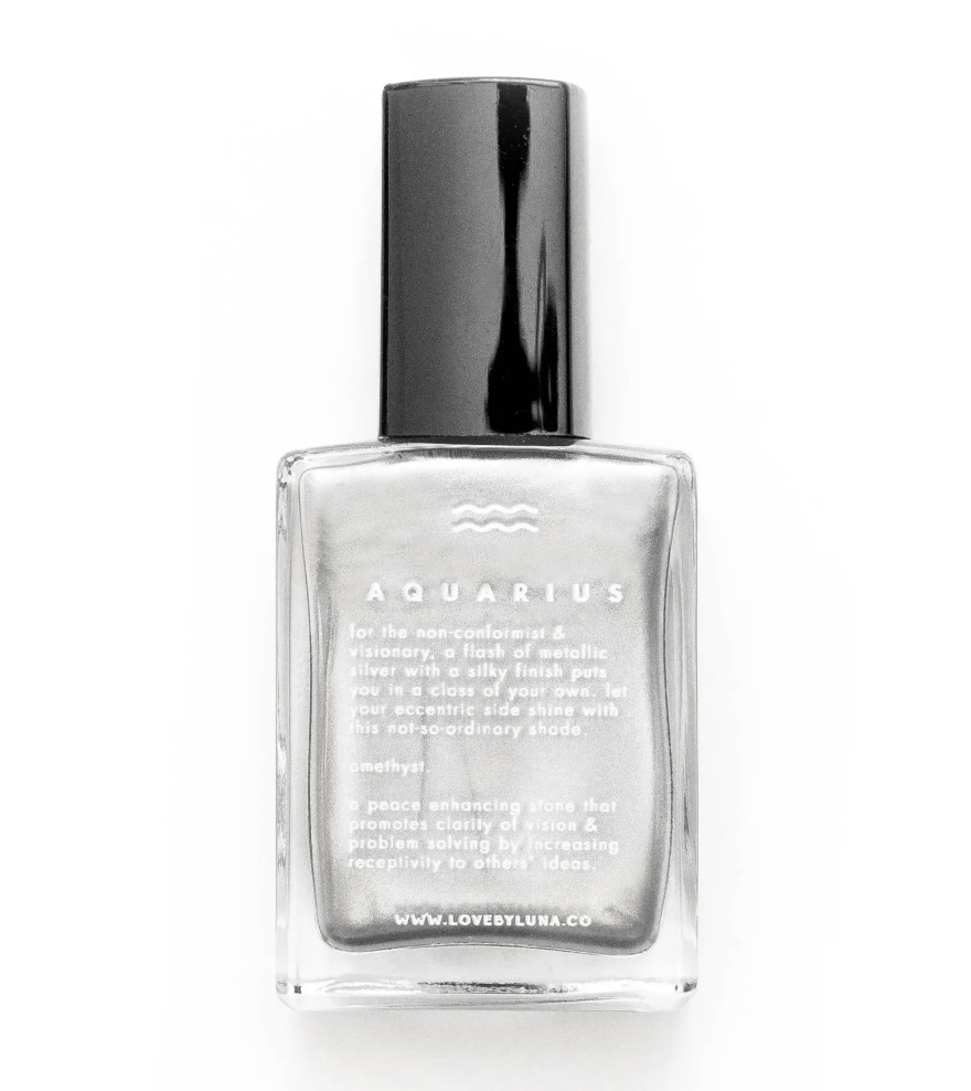 Aquarius crystal-infused nail polish