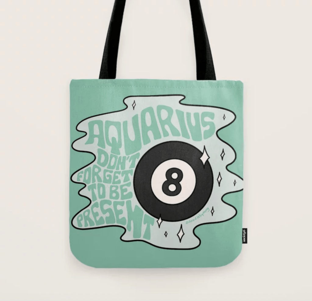 Aquarius Tote Bag for the humanitarian