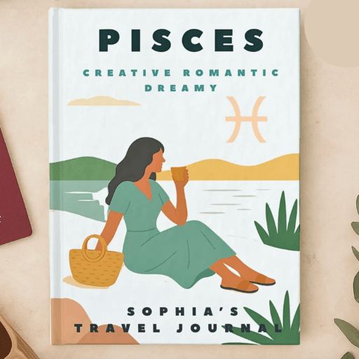 Personalized Pisces Travel Journal