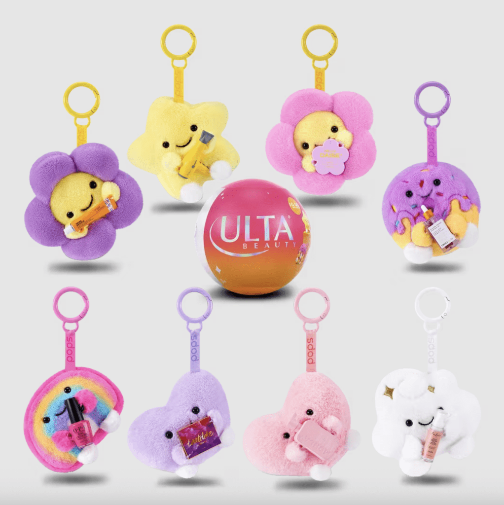 Ulta Beauty x Mini Brands Pops Plush Keychains
