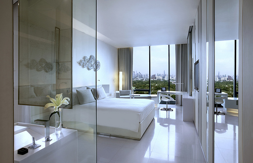upgraded hotel room