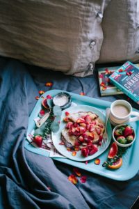 Breakfast in bed.