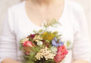 Fresh flowers as an unexpected gift.