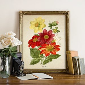 A flower print.