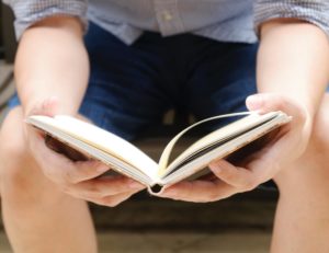 boy with book