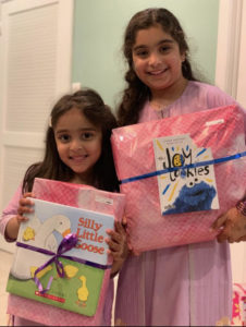 girls with Eid gifts

