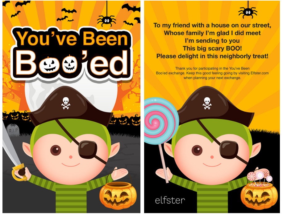 You've Been Booed free printable card for gift exchange
