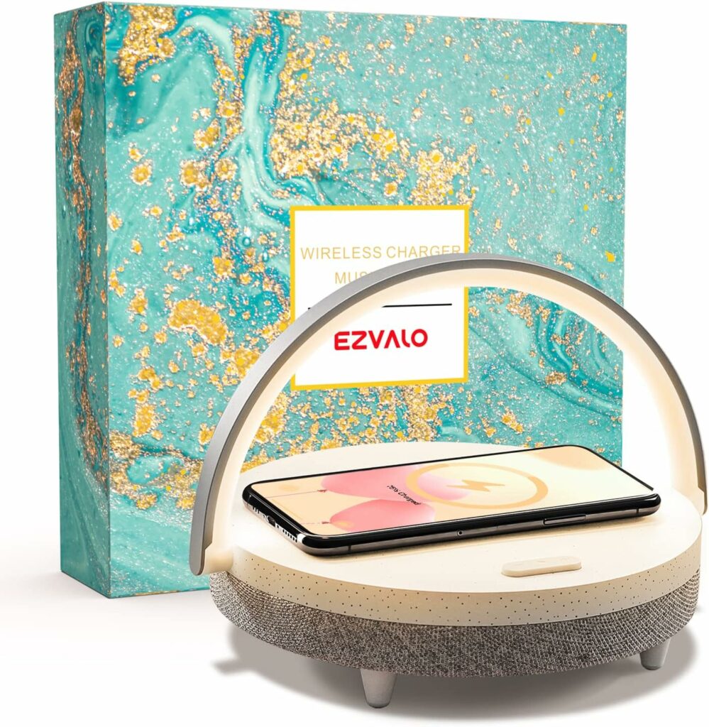A 4-in-1 table lamp that features a night light, wireless charger, speaker and phone holder makes a great Scorpio gift.